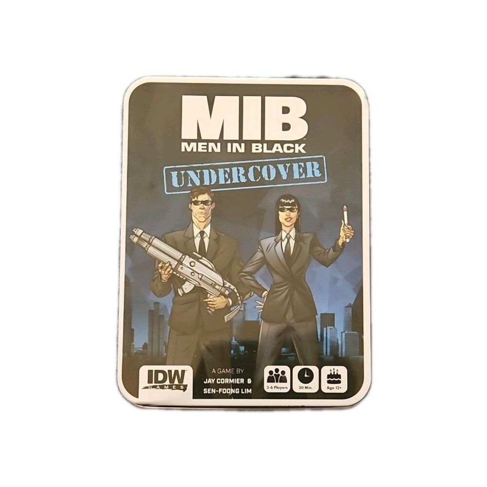 Men in Black: Undercover Card Game IDW Games Complete MIB Board Game Tin